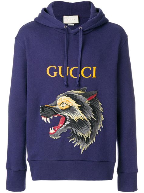 gucci wolf hoodie sweatshirt|cheapest gucci hoodie.